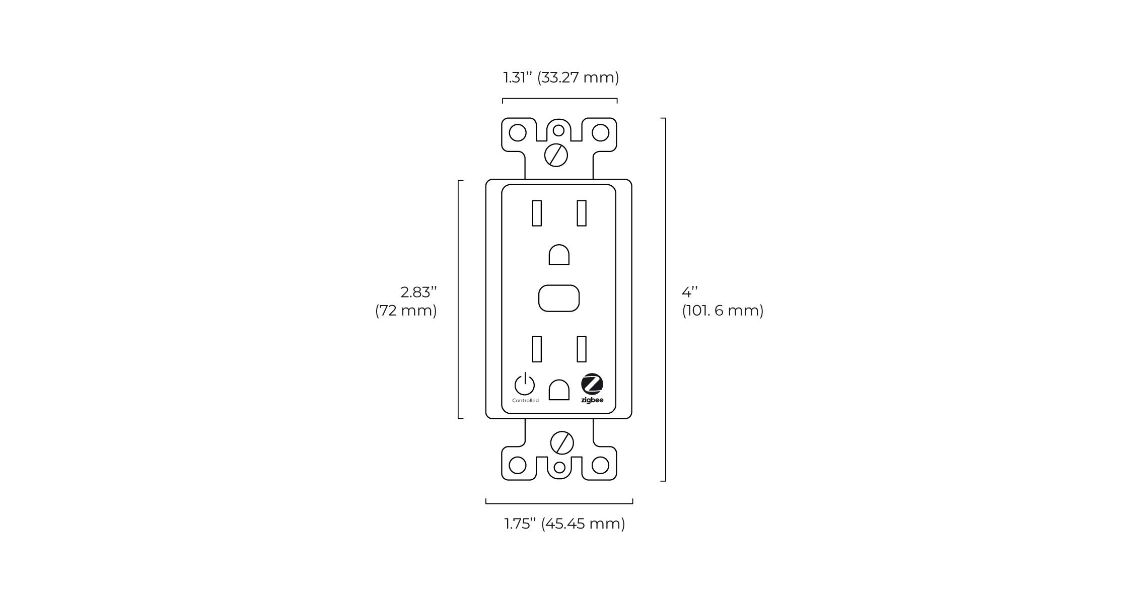 Smart Outlet Spec Drawing