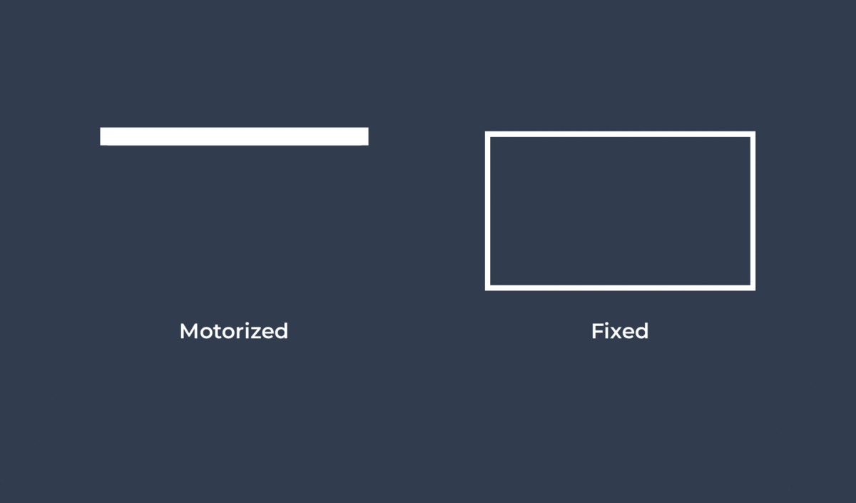 Screen – Fixed & Motorized Screen - Fixed & Motorized